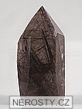 rutile, smoky quartz